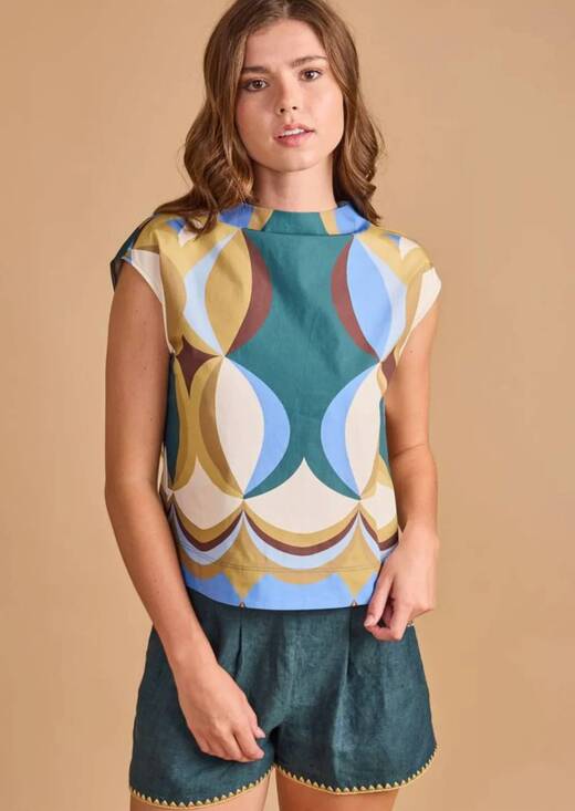 THOMAS & LOURDES Tops - NEW THOMAS & LOURDES sadie mock neck top in pottery